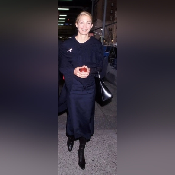 Michel Perry Shoes - NWT VTG Carolyn Bessette Black Leather Short Boots by Michel Perry